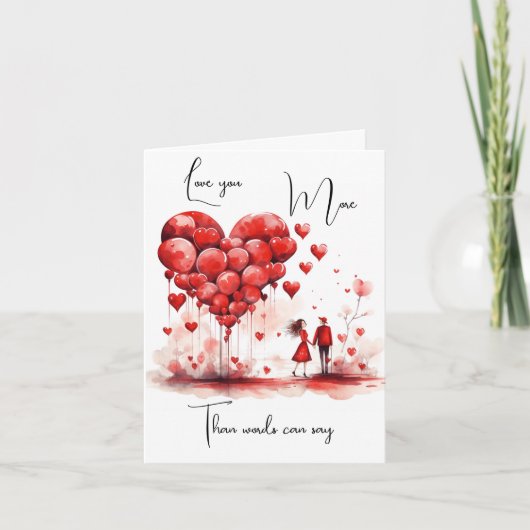 Liebe Dankeskarte (Vorderseite)