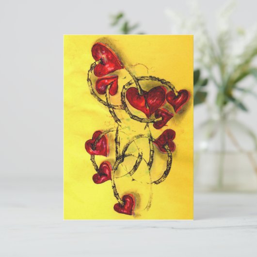 Liebe Dankeskarte (Stehend Vorderseite)