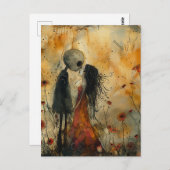 Liebe Dark Art Postkarte (Vorne/Hinten)