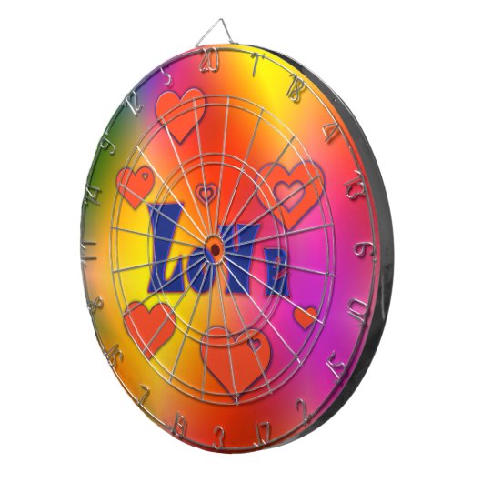 Liebe Dartscheibe (Vorderseite rechts)