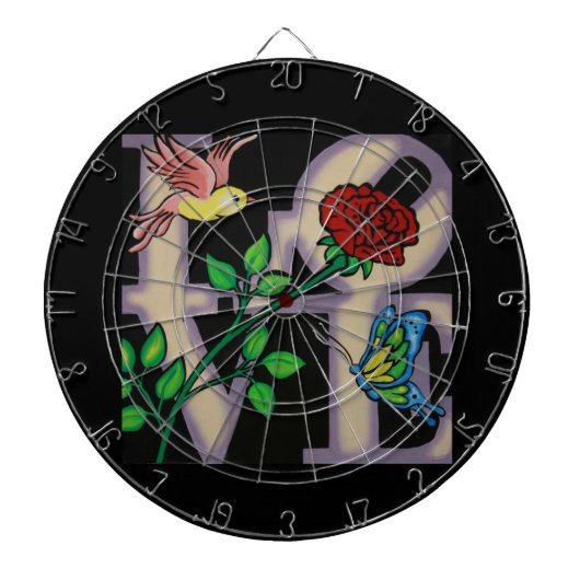 LIEBE DARTSCHEIBE (vorne)