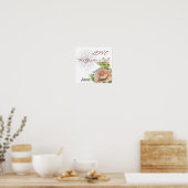 Liebe Das Bestste Geschenkplakat individualisieren Poster (Küche)