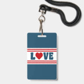 Liebe das Design Ausweis (Vorderseite mit Lanyard)