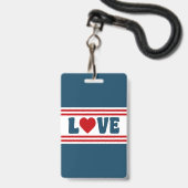 Liebe das Design Ausweis (Rückseite mit Lanyard)