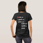 Liebe das Land, in dem du lebst, oder lebe das Lan T-Shirt (Schwarz voll)