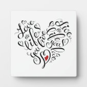 Liebe Das Leben, das du lebst Fotoplatte (Vorderseite)