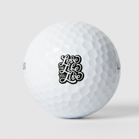 Liebe Das Leben, das du lebst Golfball (Vorderseite)