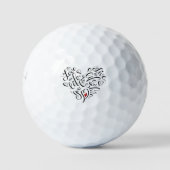Liebe Das Leben, das du lebst Golfball (Vorderseite)