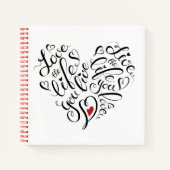 Liebe Das Leben, das du lebst Notizblock (Vorderseite)