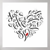 Liebe Das Leben, das du lebst Poster (Vorne)