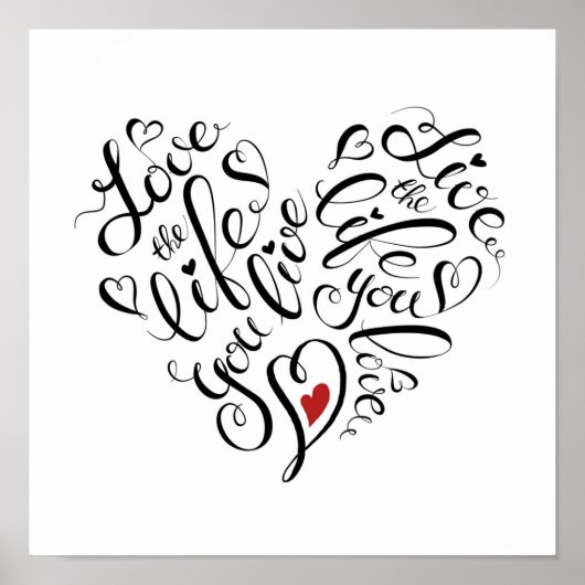 Liebe Das Leben, das du lebst Poster (Vorne)