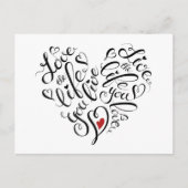 Liebe Das Leben, das du lebst Postkarte (Vorderseite)