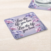 Liebe Das Leben, das du lebst Untersetzer (angewinkelt)