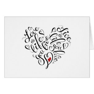 Liebe das Leben leben Sie