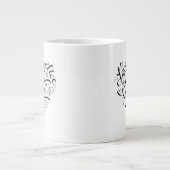 Liebe das Leben leben Sie Jumbo-Tasse (Vorderseite)