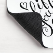 Liebe das Leben leben Sie Mousepad (Ecke)
