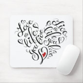 Liebe das Leben leben Sie Mousepad (Mit Mouse)