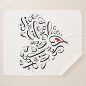 Liebe das Leben leben Sie Sherpadecke (Vorderseite (Horizontal))