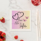 liebe das Leben Serviette (Beispiel)