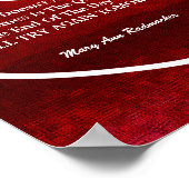 Liebe Das Licht des Mut-Zitats individuell anpasse Poster (Ecke)