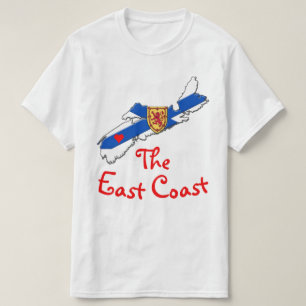 Liebe das Ostküsten-Herz-Neuschottland-Shirt T-Shirt