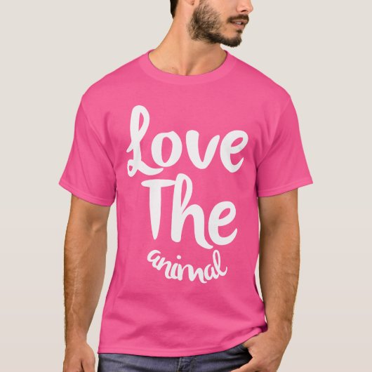 Liebe das Tier Mädchen T-Shirt (Vorderseite)
