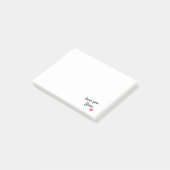 Liebe, dass du den Post-its-Kuss personalisiert ha Post-it Klebezettel (angewinkelt)