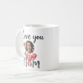 Liebe, dass du Mama mit personalisiertem Pic Kaffeetasse (Vorderseite Links)