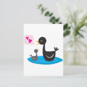 Liebe, dass du Schwan bist Postkarte (Stehend Vorderseite)