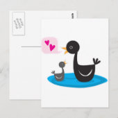 Liebe, dass du Schwan bist Postkarte (Vorne/Hinten)