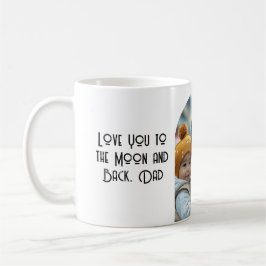 Liebe, dass du zum Mond vägst, ich benutzerdefinie Kaffeetasse