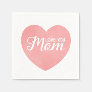 Liebe, dass ihr Mama schreibt, Mutter tagsüber ros Serviette