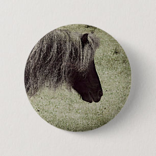 Liebe, dass Long Mane, Mini Mare, Grunge Button