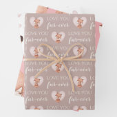 Liebe, dass man immer Fox-Papierblätter umhüllt Geschenkpapier Set (Beispiel)