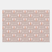 Liebe, dass man immer Fox-Papierblätter umhüllt Geschenkpapier Set (Vorderseite)