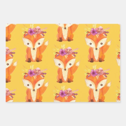 Liebe, dass man immer Fox-Papierblätter umhüllt Geschenkpapier Set (Vorderseite 2)