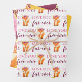 Liebe, dass man immer Fox-Papierblätter umhüllt Geschenkpapier Set (Beispiel)
