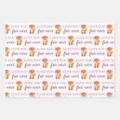 Liebe, dass man immer Fox-Papierblätter umhüllt Geschenkpapier Set (Vorderseite)