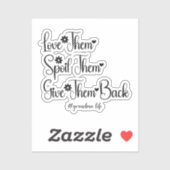 Liebe, dass sie ihnen das Niedliche Oma zurückgebe Aufkleber (Blatt)