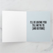 LIEBE, DASS WIR 70 ÜBERSCHRIEBENE KARTE HABEN (Innenseite)