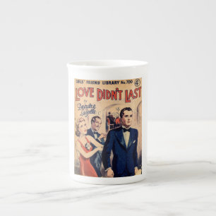 Liebe dauerte nicht Vintage Romanze Porzellantasse