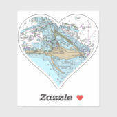 Liebe Dauphin Island Al Aufkleber (Blatt)