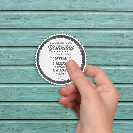 Liebe Day Gedicht Aufkleber