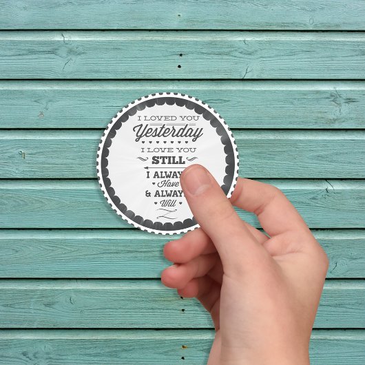 Liebe Day Gedicht Aufkleber