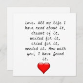 Liebe Day Holiday Card Feiertagskarte (Vorne/Hinten)