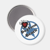 Liebe Daytona Beach Magnet (Vorderseite/Rückseite)