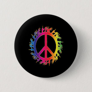 Liebe Deaf Peace Sign Language Handredner Button