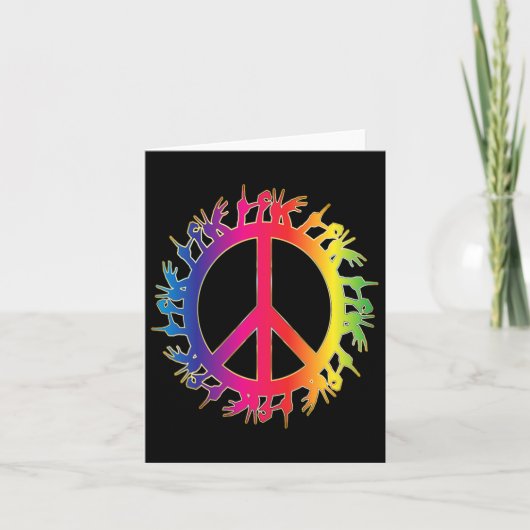 Liebe Deaf Peace Sign Language Handredner Karte (Vorderseite)