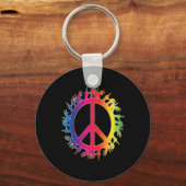 Liebe Deaf Peace Sign Language Handredner Schlüsselanhänger (Vorderseite)