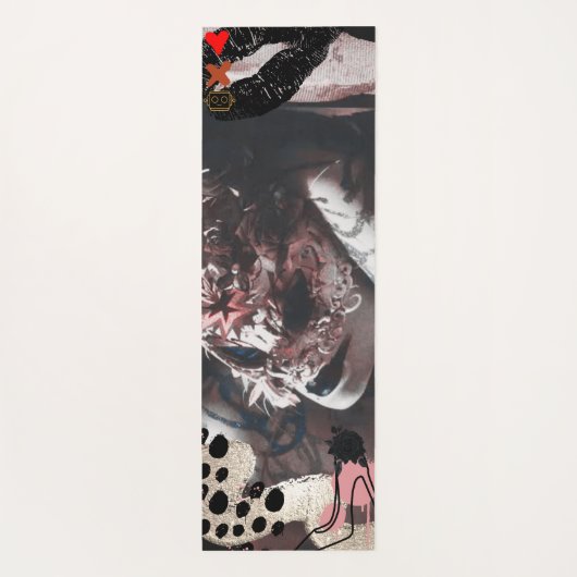 Liebe Death Roboter der Zeugentanz Kiss Yoga Mat Yogamatte (Rückseite)